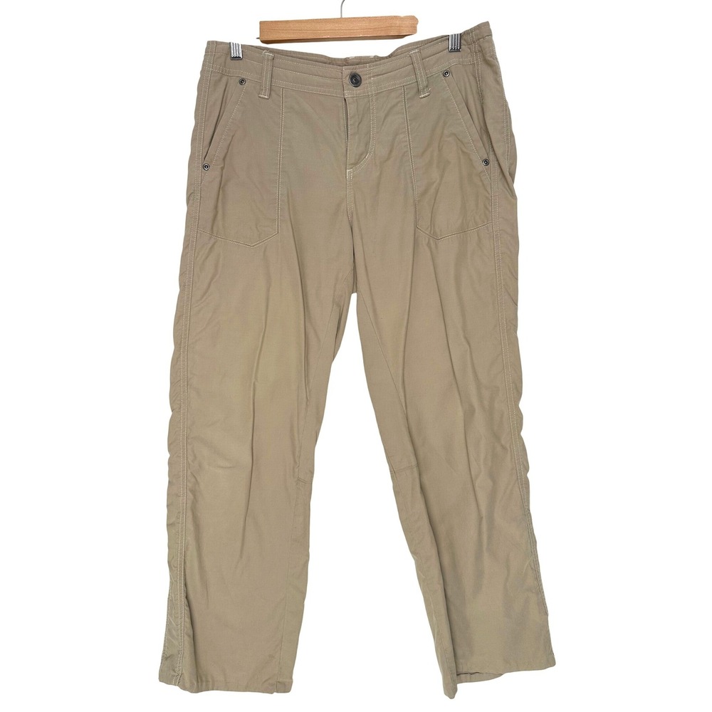 Kuhl Lightweight Straight Leg Outdoor Hiking Pants Khaki Tan 10